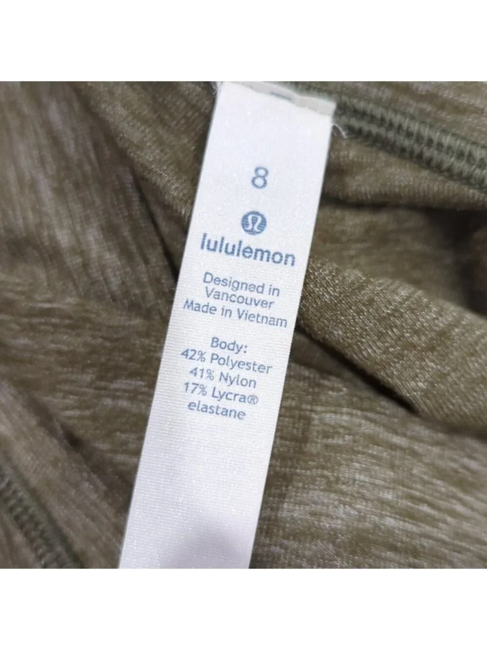 Lululemon Wunder Under Heathered Green leggings